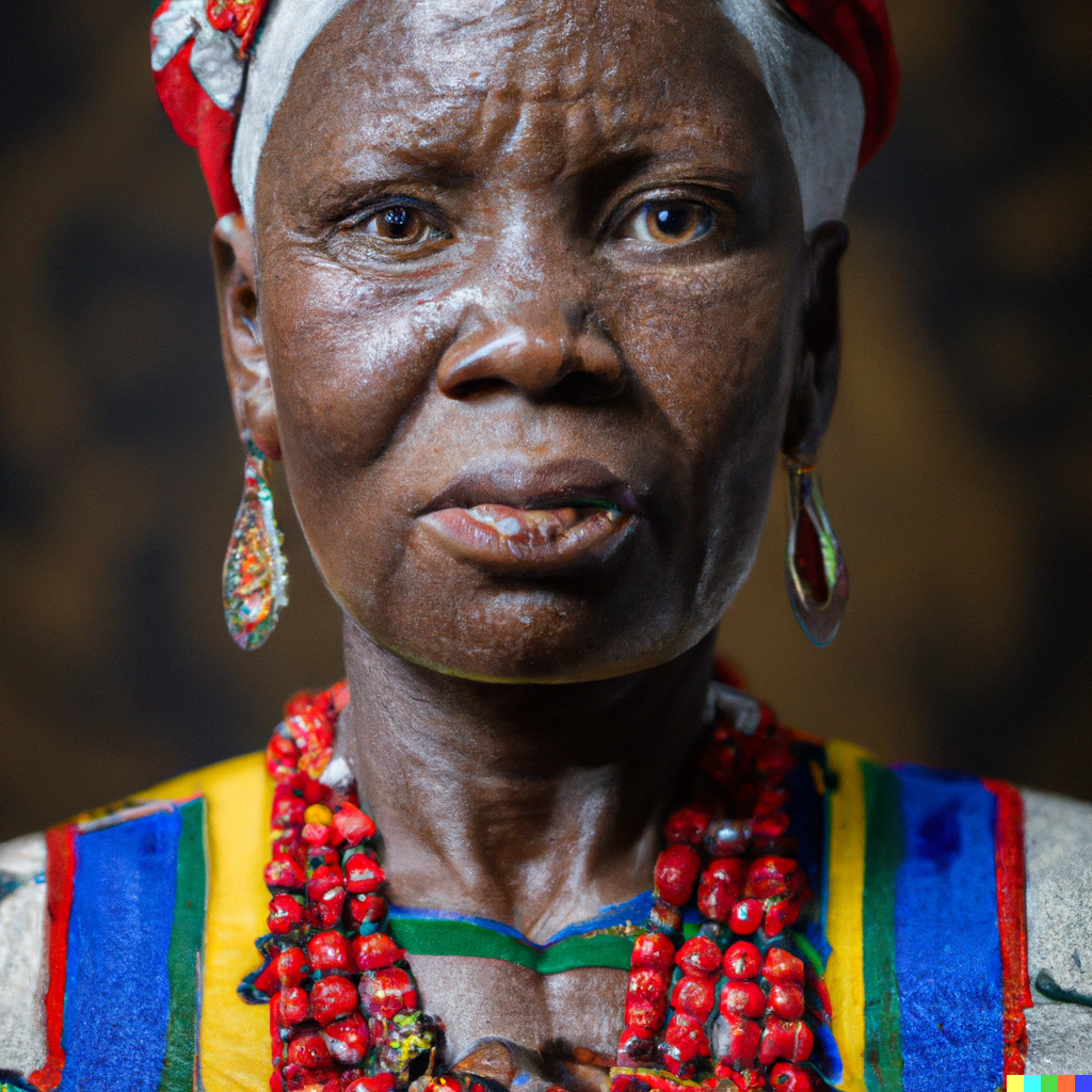 A portrait of Mariam KABORE #thisnamedpersondoesnotexist #DALLE